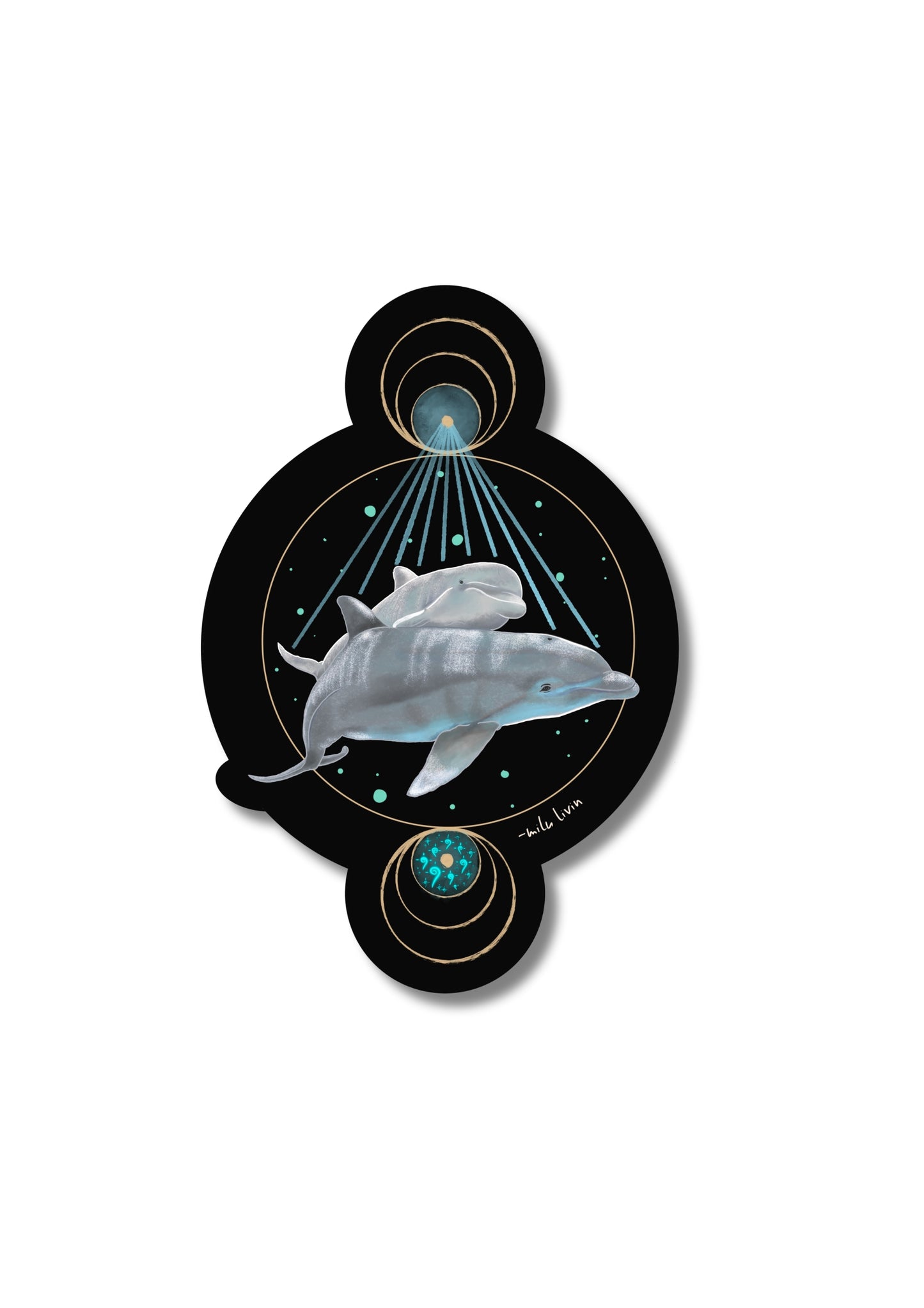 Delfíni - Samolepka