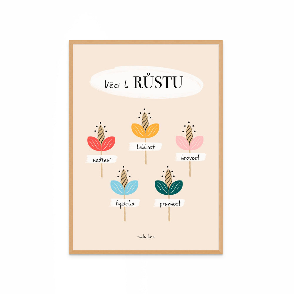 Věci k růstu - Umělecký tisk