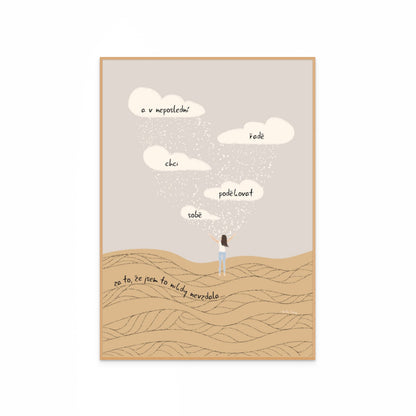 Chci poděkovat sobě - Umělecký tisk