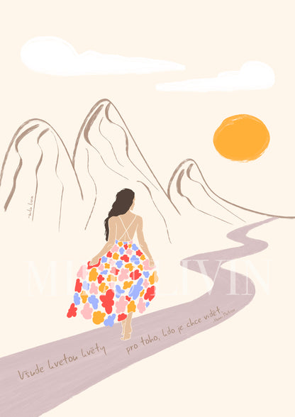 Květy - Umělecký Tisk