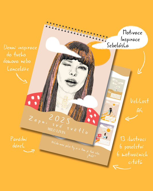 Inspirativní kalendář 2025 (A4) VÝPRODEJ