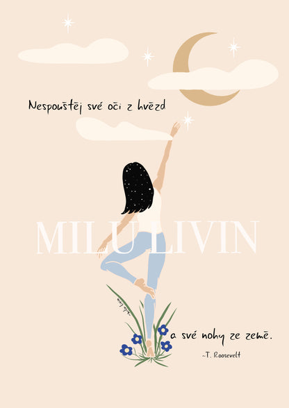 Nespouštěj oči - Umělecký tisk